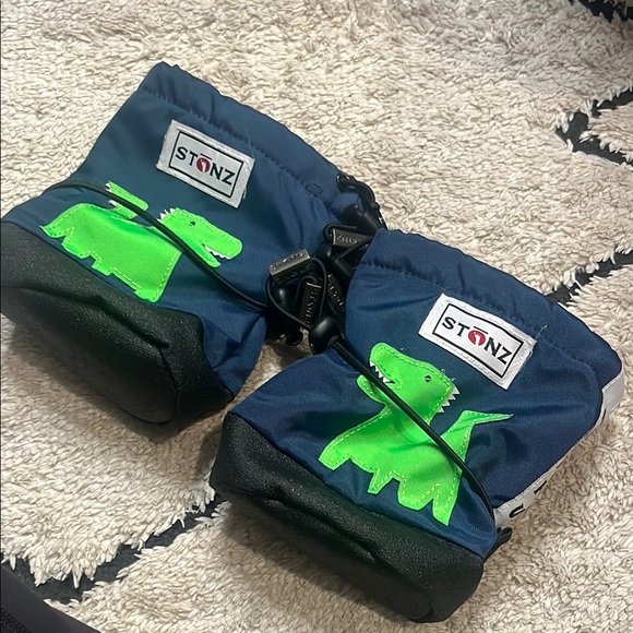 Stonz Booties small navy dragon Print - Picture 1 of 1